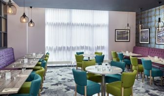 Dining area perfect for coworking at Leonardo Hotel Sheffield.