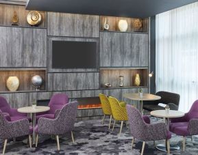 Lobby and coworking lounge at Leonardo Hotel Sheffield.