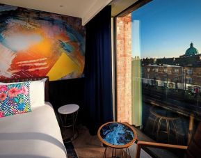 King room with city view at NYX Dublin Portobello.