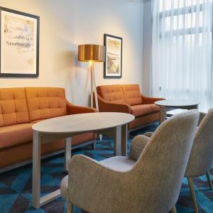 Lounge and meeting space at Leonardo Hotel Southampton.