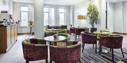 Hotel coffee shop, lounge and coworking at Leonardo Hotel Swindon.