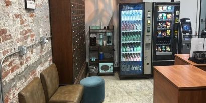 Vending machine and ATM available at Tribeca Hotel FiDi.