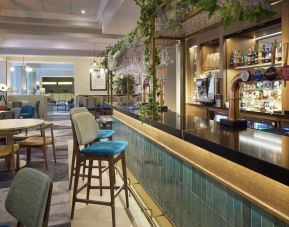 Hotel bar perfect for coworking at DoubleTree by Hilton Dartford Bridge.