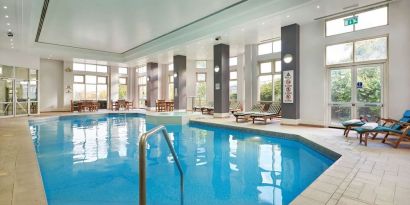 Refreshing indoor pool at DoubleTree by Hilton Dartford Bridge.