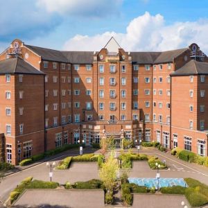 Hotel exterior at DoubleTree by Hilton Dartford Bridge.