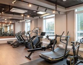 Fitness center available at Hilton Garden Inn London Heathrow Airport.