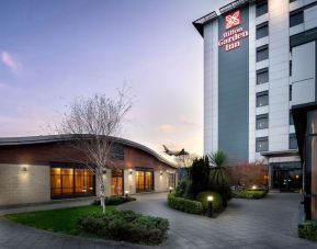 Hotel exterior at Hilton Garden Inn London Heathrow Airport.