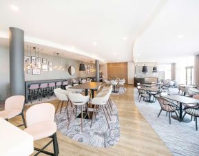 Spacious dining area perfect for coworking at Hampton By Hilton Blackpool.