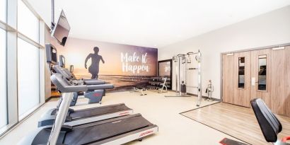 Fitness center available at Hampton By Hilton Blackpool. 