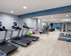 Fitness center available at Hilton Edinburgh Carlton.