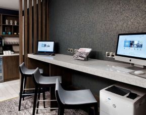 Business center available at Hilton Edinburgh Carlton.