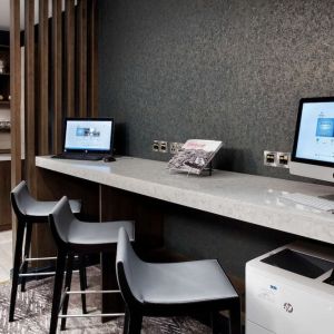 Business center available at Hilton Edinburgh Carlton.