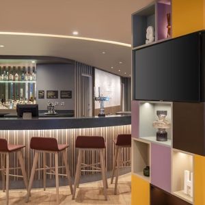 Hotel bar at Hampton By Hilton London City.