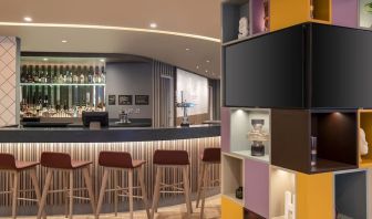 Hotel bar at Hampton By Hilton London City.