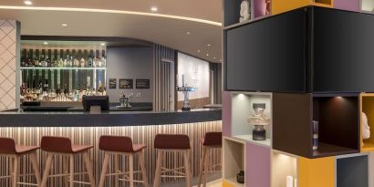 Hotel bar at Hampton By Hilton London City.