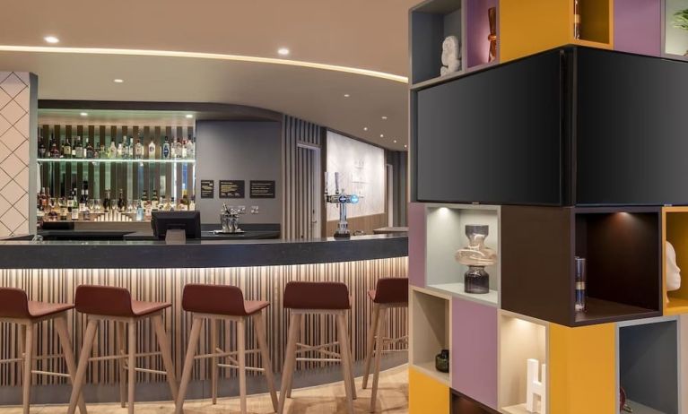 Hotel bar at Hampton By Hilton London City.