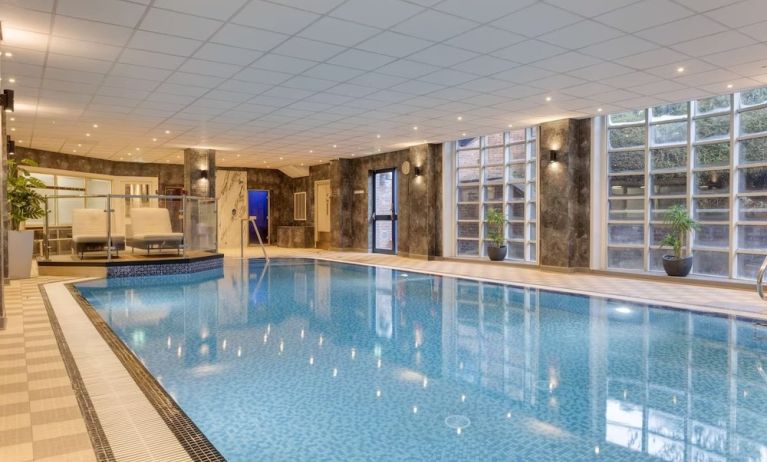 Refreshing indoor pool at DoubleTree By Hilton Stoke On Trent.