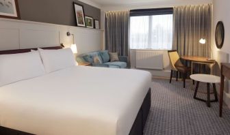 Delux king room with work desk at DoubleTree By Hilton Stoke On Trent.