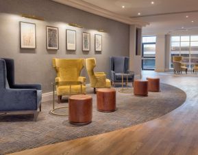 Lobby and coworking lounge at DoubleTree By Hilton Stoke On Trent.