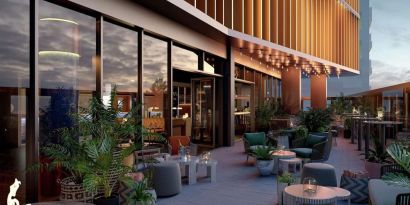 Terrace/patio at The Gantry London, Curio Collection By Hilton.