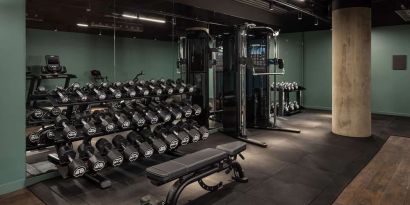 Fitness center available at The Gantry London, Curio Collection By Hilton.