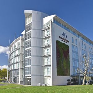 Hotel exterior at DoubleTree By Hilton London Excel.
