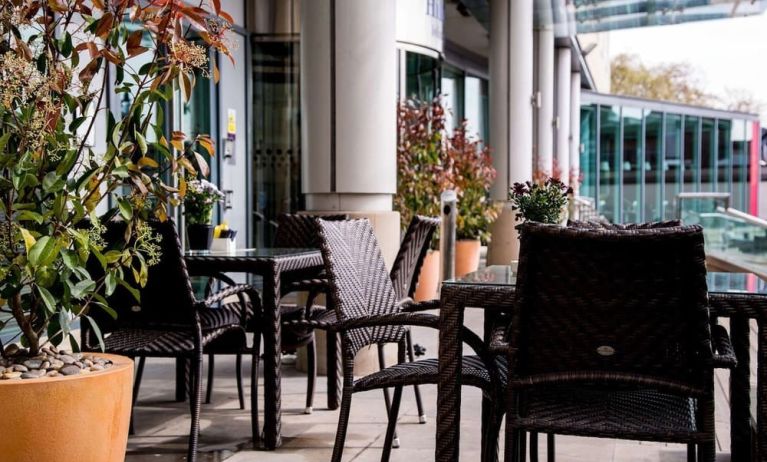 Terrace/patio at Hilton London Angel Islington.