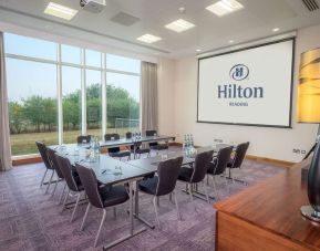 Meeting room with u shape table the Hilton Reading.