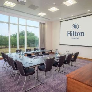 Meeting room with u shape table the Hilton Reading.