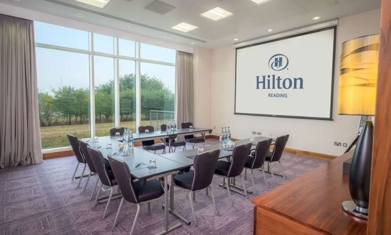 Meeting room with u shape table the Hilton Reading.