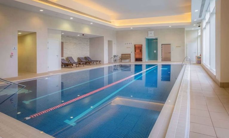 Relaxing indoor pool at the Hilton Reading.