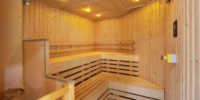 Relaxing sauna at the DoubleTree by Hilton Newbury North.