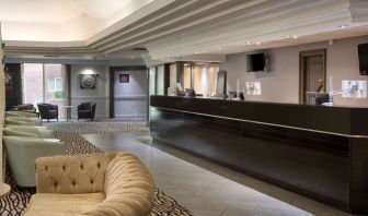 Hotel lobby with lounge area at the DoubleTree by Hilton Newbury North.