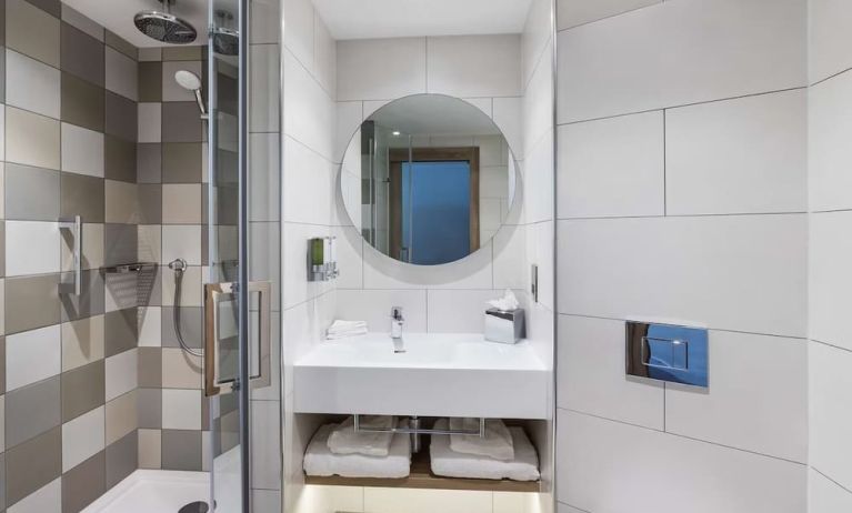 Guest bathroom with shower at Hampton By Hilton Torquay.