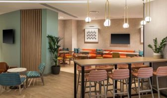 Lobby and coworking lounge at Hampton By Hilton Torquay.