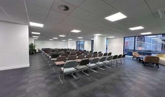 Spacious meeting room at Hampton By Hilton Torquay.