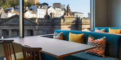 Dining area with a view at Hampton By Hilton Torquay.