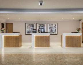 Elegant lobby at Hilton London Watford.