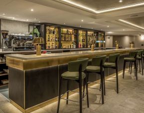 Hotel bar at Hilton London Watford.