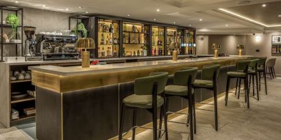 Hotel bar at Hilton London Watford.