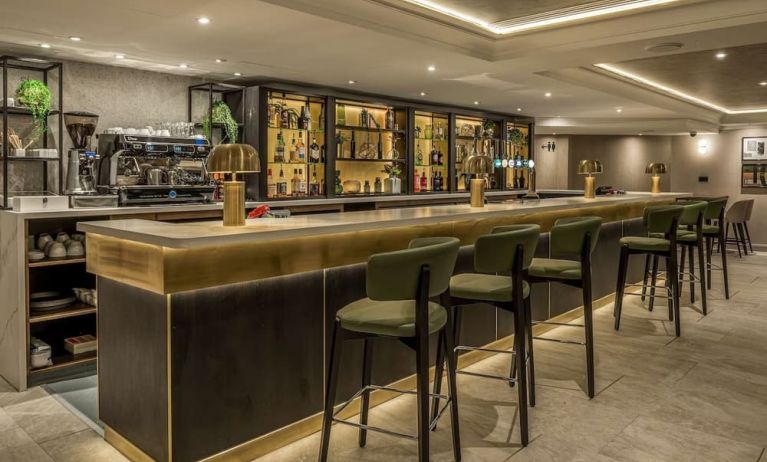 Hotel bar at Hilton London Watford.