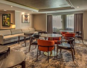 Lobby lounge perfect for co-working at Hilton London Watford.