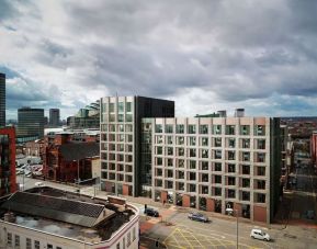 Hotel landmark at the Hampton by Hilton Manchester Northern Quarter.