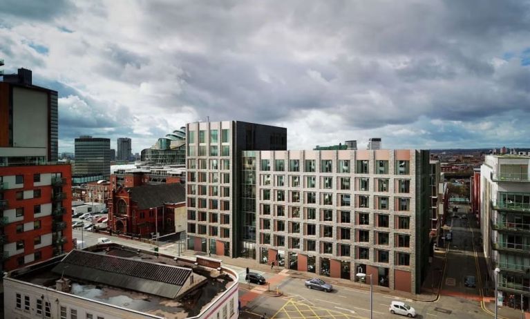 Hotel landmark at the Hampton by Hilton Manchester Northern Quarter.