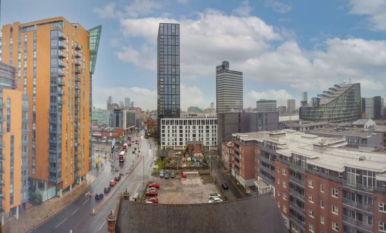 Room view at the Hampton by Hilton Manchester Northern Quarter.