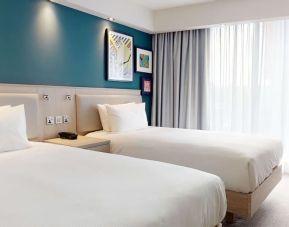 Twin day use room at the Hampton by Hilton Manchester Northern Quarter.