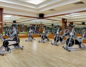 Fitness center available at DoubleTree By Hilton Edinburgh Airport.