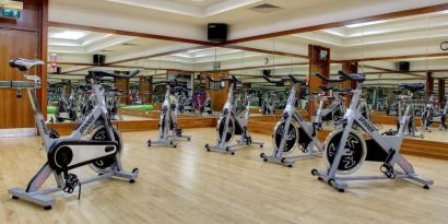 Fitness center available at DoubleTree By Hilton Edinburgh Airport.