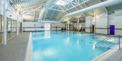 Relaxing indoor pool at DoubleTree By Hilton Edinburgh Airport.