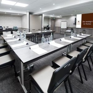 Professional meeting room at DoubleTree By Hilton Edinburgh Airport.